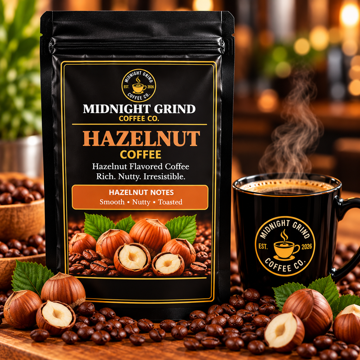 Midnight Grind Hazelnut Coffee